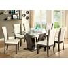 Manhattan Dining Table with Glass Top & Pedestal Base (CM3710GY-T-TABLE) image 2