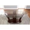 Oval Manhattan Dining Table with Glass Top and Pedestal Base (CM3710OT-TABLE) image 2