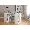 Artwork 7260727 Craft Table with Storage - Pure White image 5