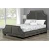 King Upholstered Panel Bed (R-185K King Bed - Charcoal) image 1