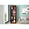 Axess 7246758 5-Shelf Narrow Bookcase image 2