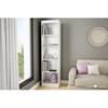 Axess 7250758 5-Shelf Narrow Bookcase image 4