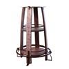 Round Antique Pub Height Dining Table with Pedestal Base (IFD967BISTRO-T/IFD968BISTRO-B) image 2