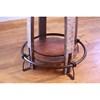 Round Antique Pub Height Dining Table with Pedestal Base (IFD967BISTRO-T/IFD968BISTRO-B) image 3