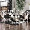 Orla Dining Table with Glass Top and Pedestal Base (CM3726T-TABLE) image 1