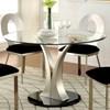 Valo Dining Table with Glass Top and Pedestal Base (CM3727T-TABLE) image 1