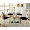 Valo Dining Table with Glass Top and Pedestal Base (CM3727T-TABLE) image 2
