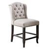 Sania Counter Height Stool (CM3324BK-PCW-2PK) image 1