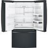 36-inch, 22.2 cu.ft. Counter-Depth French 3-Door Refrigerator with Water and Ice Dispensing System (PYE22KELDS) image 2