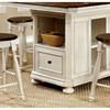 Sabrina Counter Height Dining Table with Pedestal Base (CM3199WC-PT-TABLE) image 4
