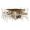 Sabrina Counter Height Dining Table with Pedestal Base (CM3199WC-PT-TABLE) image 6