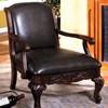 Sheffield Stationary Leatherette Accent Chair (CM-AC6177-PU) image 1