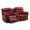 Durant Power Reclining Leather Loveseat with Console (41098-68-TULSAII-RUSSET) image 1