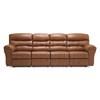 Durant Reclining Leather 4 pc Sectional (41098-66/41098-30/41098-30/41098-67-CLASSIC-SAHARA) image 2