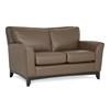 Causeuse fixe India en cuir (77287-03-TULSAII-UMBER) image 1