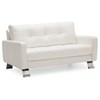 Ocean Drive Stationary Leather Loveseat (77303-03-TULSAII-CHALK) image 1
