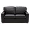 Causeuse fixe Westend en cuir (77322-03-BROADWAY-ONYX) image 1