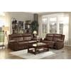 Keridge Manual Reclining Match Leather (9906BRW-3) image 4