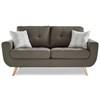 Deryn Stationary Fabric Loveseat (8327GY-2) image 1