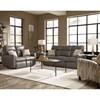 Knock Out Reclining Fabric and Leather Look Sofa (865-31/243-14) image 2
