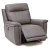 Fauteuil inclinable pivotant berçant Westpoint en cuir (41121-33-MYSTIC-IRON) image 1