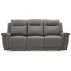 Causeuse inclinable motorisée Riley en cuir avec console (41055-68-MYSTIC-IRON) image 2