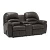 Causeuse inclinable motorisée Taurus en tissu avec console (41093-68-PALACE-STEEL) image 1