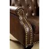 Vaugh Stationary Leather Accent Chair (CM-AC6801BR) image 2
