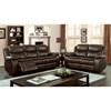 Pollux Reclining Leather Look Loveseat (CM6981BR-LV) image 4