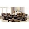 Pollux Reclining Leatherette Loveseat with Console (CM6864-LV) image 4