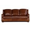 Stationary Leather Sofa (7850-30 338) image 1