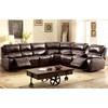 Ruth Reclining Leather Match 3 pc Sectional (CM6783BR-SECTIONAL) image 1