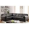Peever Leatherette 2 pc Sectional (CM6268BK-SET) image 1