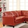 Peever Leatherette 2 pc Sectional (CM6268RD-SET) image 4
