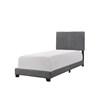 Erin Twin Upholstered Platform Bed (5271PUGY-T) image 2