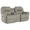 Bodie Reclining Leather Match Loveseat with Console (L760CC7 73229L) image 1