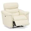 Fauteuil inclinable motorisé Zara en cuir avec inclinaison à proximité du mur (41133-31-ALLEGRO-CANVAS) image 3