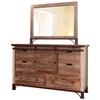 Antique Multicolor 6-Drawer Dresser (IFD969DSR) image 4