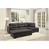 Terza Leather Look Ottoman (9924DBR-4) image 3
