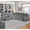 Parthenon Power Reclining Fabric 6 pc Sectional (MPAR#810-TIT/MPAR#811LPH-TIT/MPAR#811RPH-TIT/MPAR#840-TIT/MPAR#850-TIT/MPAR#860-TIT) image 2