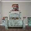 Mansion Turquoise Queen Poster Bed (Mansion Turquoise Queen Bed) image 1