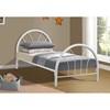 CS3009WH Twin Metal Bed - White image 2