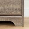 Versa 12109 Computer Office Desk with Hutch - Weathered Oak image 8