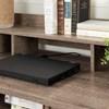 Versa 12109 Computer Office Desk with Hutch - Weathered Oak image 9