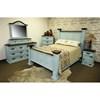 Turquoise Washed 1-Drawer Nightstand (VSERU-PT-BUR1R TURQ) image 2