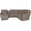 Trouper Power Reclining Fabric 4 pc Sectional (4DU724/04C724/40S724/4VV724 E153765) image 2