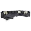 Mobilier modulaire 4-pièces Eltmann en tissu (4130316/4130346/4130334/4130349) image 1