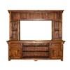 Walnut VMANTI-L-LIB-030 WALNUT 2 pc TV Wall Unit image 1