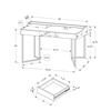 I 7360 Computer Desk - Dark Taupe/Black image 5