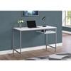 I 7368 Computer Desk - White/Silver image 2